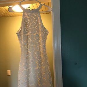LULUs white formal dress